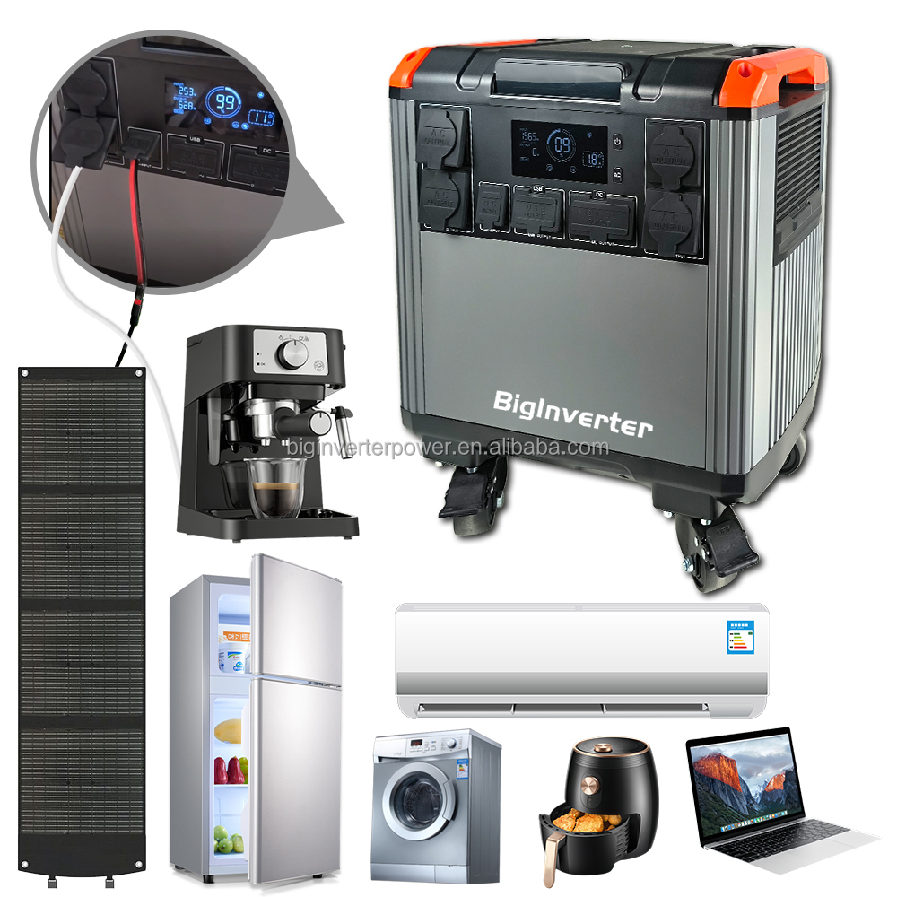 Portable Power Station - 5000W Güneş Enerjili Jeneratör 5000Wh LiFePO4