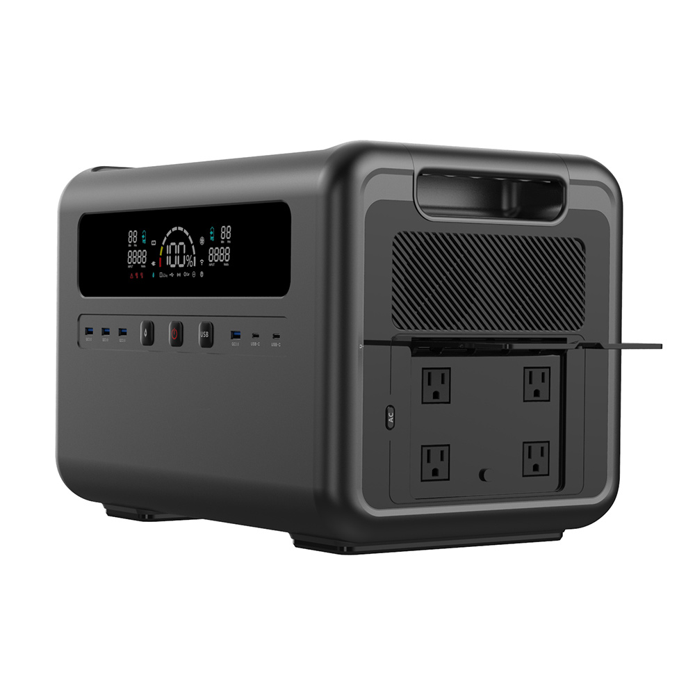 Portable Power Station - 2400W Güneş Enerjili Jeneratör, Evde Yedek