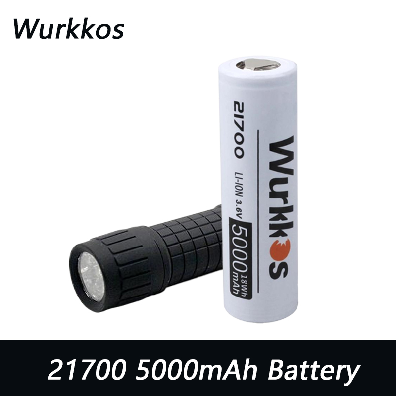 Renewable Energy Battery - Wurkkos 21700 5000mAh Şarj Edilebilir Lityum