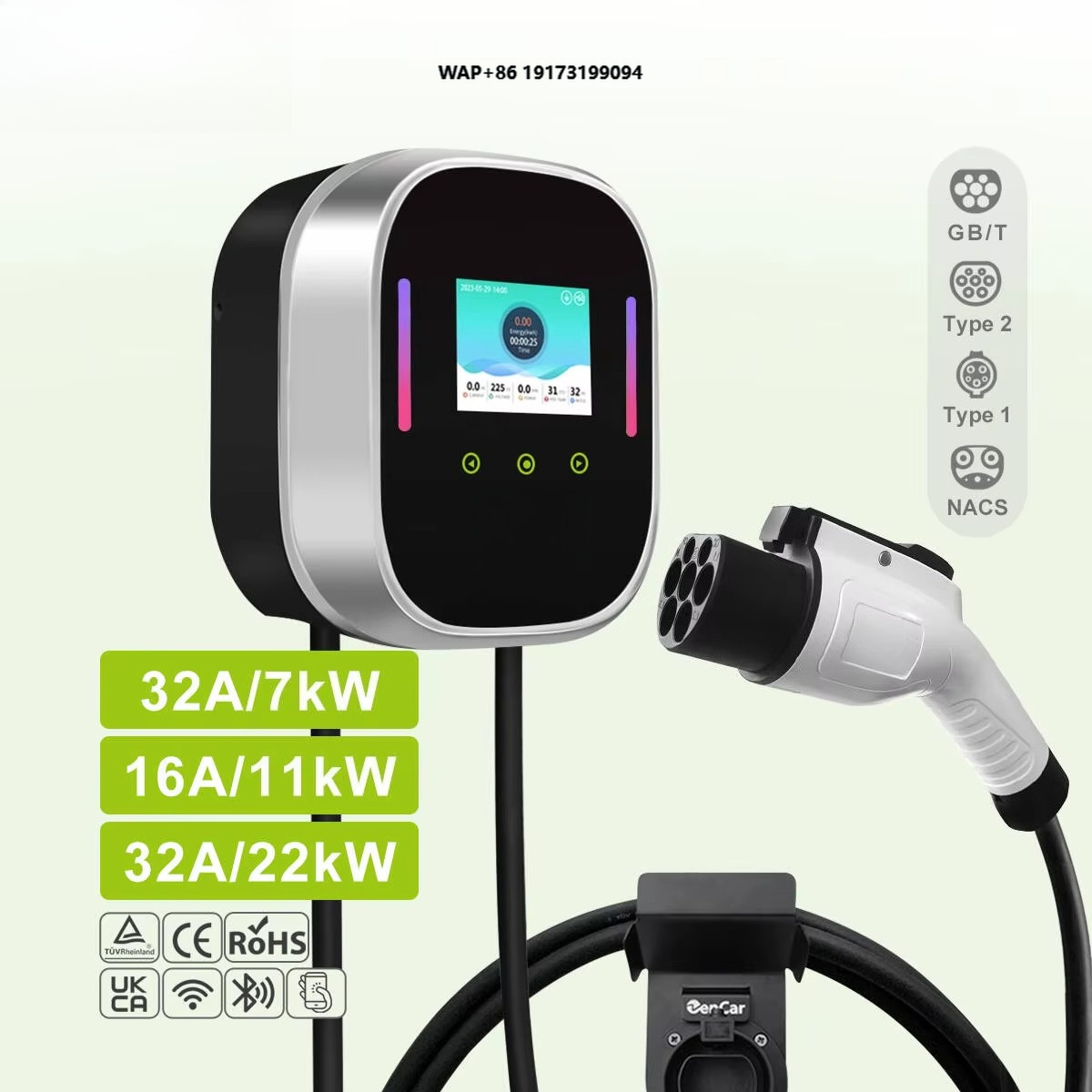 Ev Charger Wallbox - Akıllı EV Şarj Cihazı Duvar Tipi