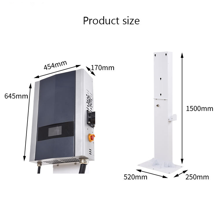 Yeni 3 Fazlı 64A 40KW Akıllı D - Ev Charger Wallbox incelemesi ve fiyatı